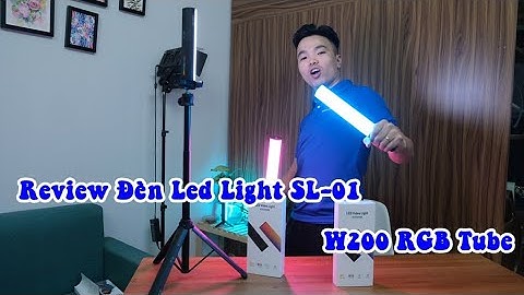Review Đèn Led Light SL-01 W200 RGB - Sống Channel
