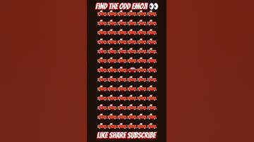 Only 1% can find the odd emoji! 🔥🧐 | Emoji Puzzle Challenge #shorts #puzzle