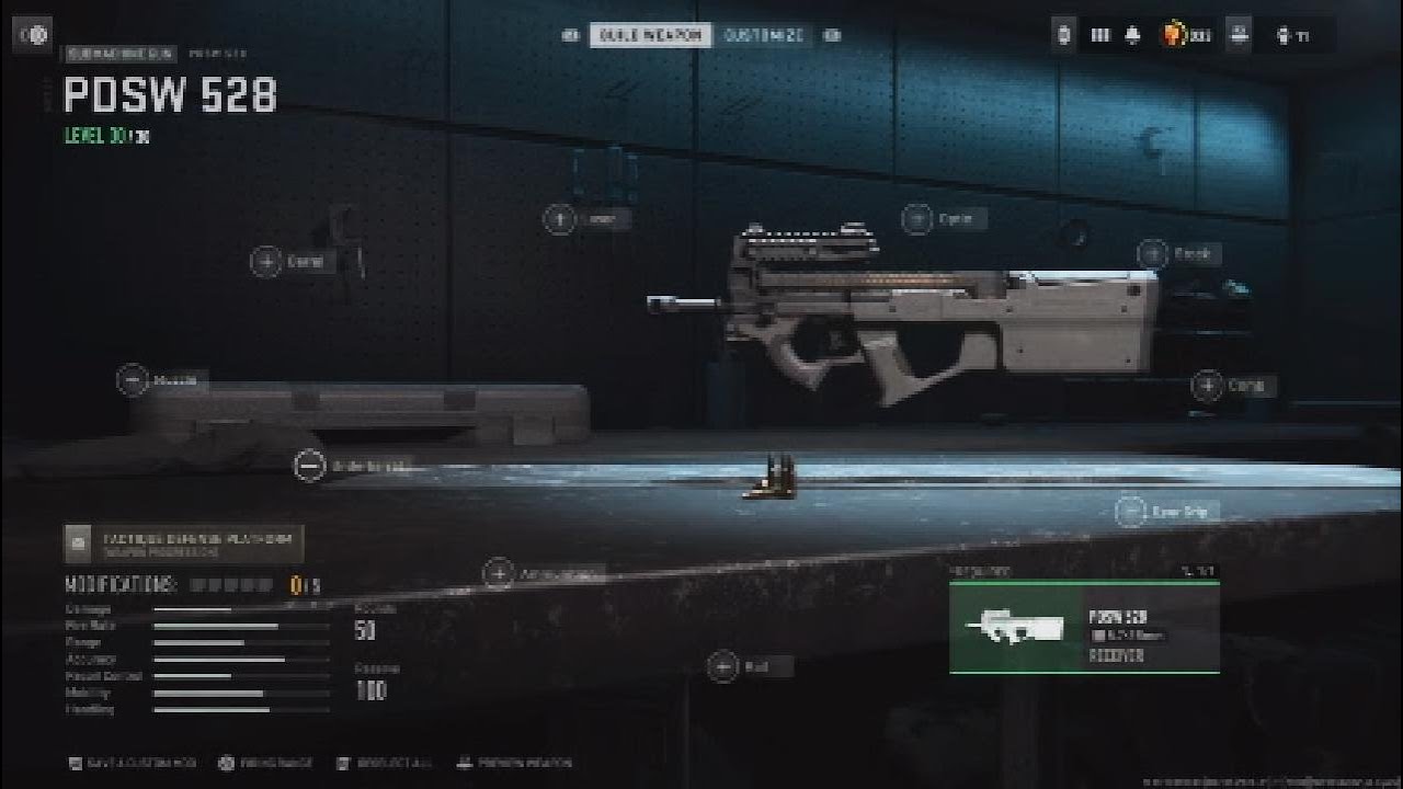 Call of Duty - MW2 - All SMG Attachments ~ PDSW 528 (P90)