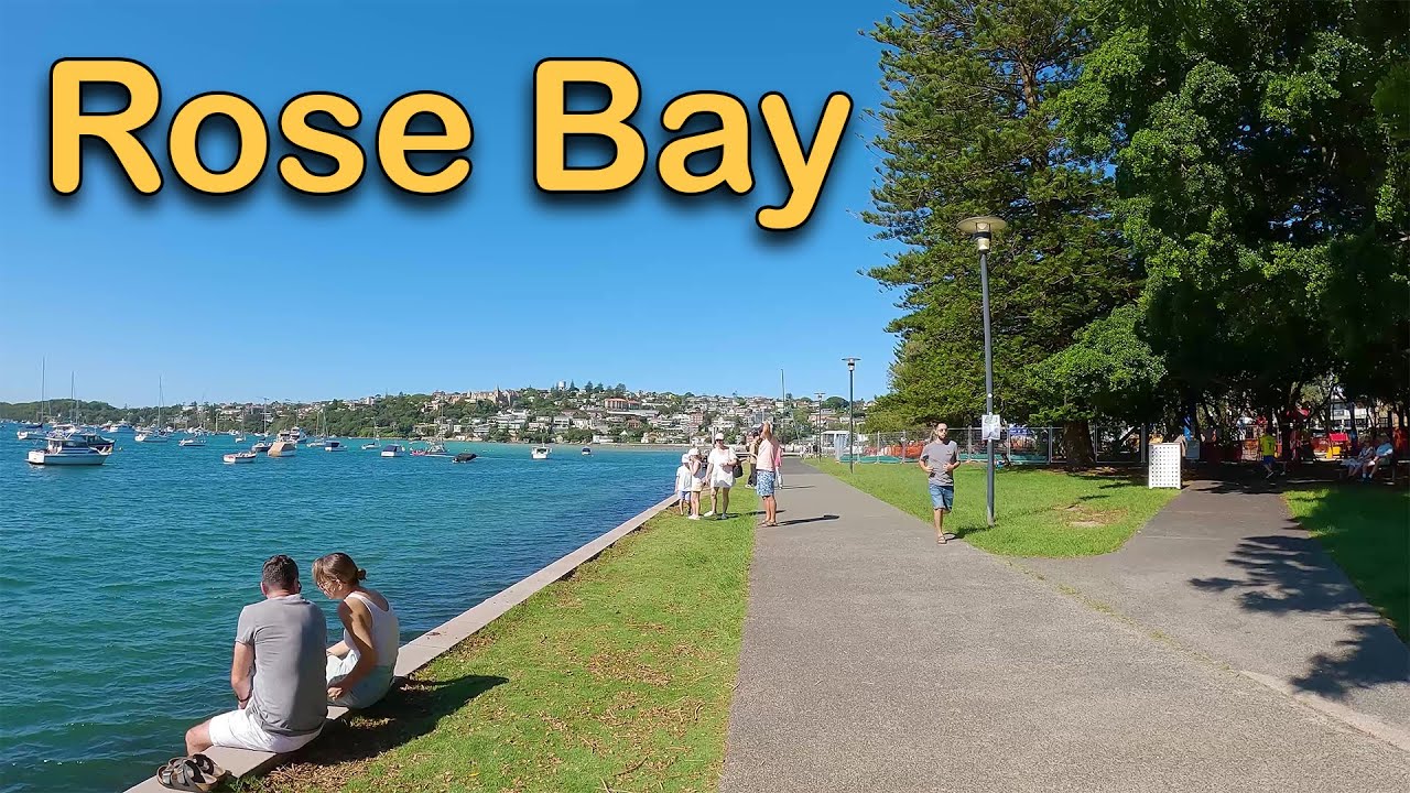 Rose Bay walking tour, Australia Mar 2024 - 4K video