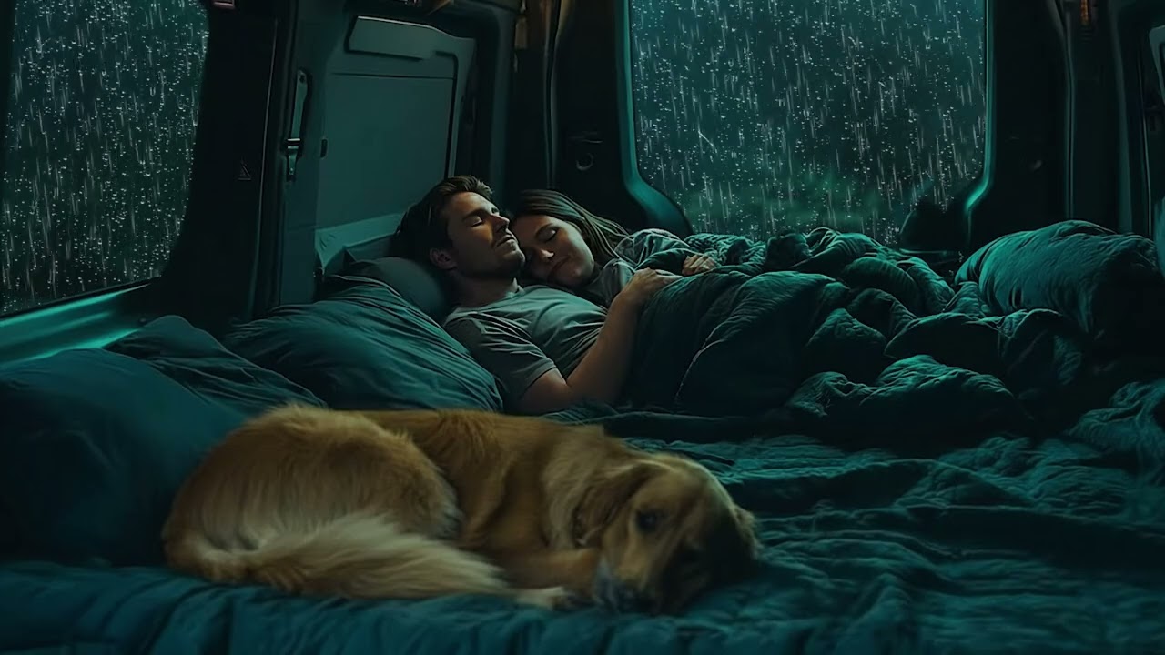 Rain & Fog Highway Stop – Night Calm