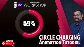 After Effects Circle Charging Animation Tutorial-Part-24