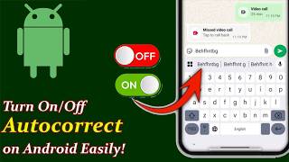 How to Turn On/Off Autocorrect on Android Phone – Fix Typing Mistakes Fast! | Android Data Recovery