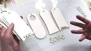 Crafty card making Livestream with Polkadoodles Crafts - chipboard & printables