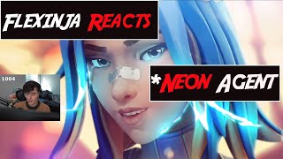 Flexinja * Reacts on *NEON Agent \\ New Valorant Agent Neon All abilities explained