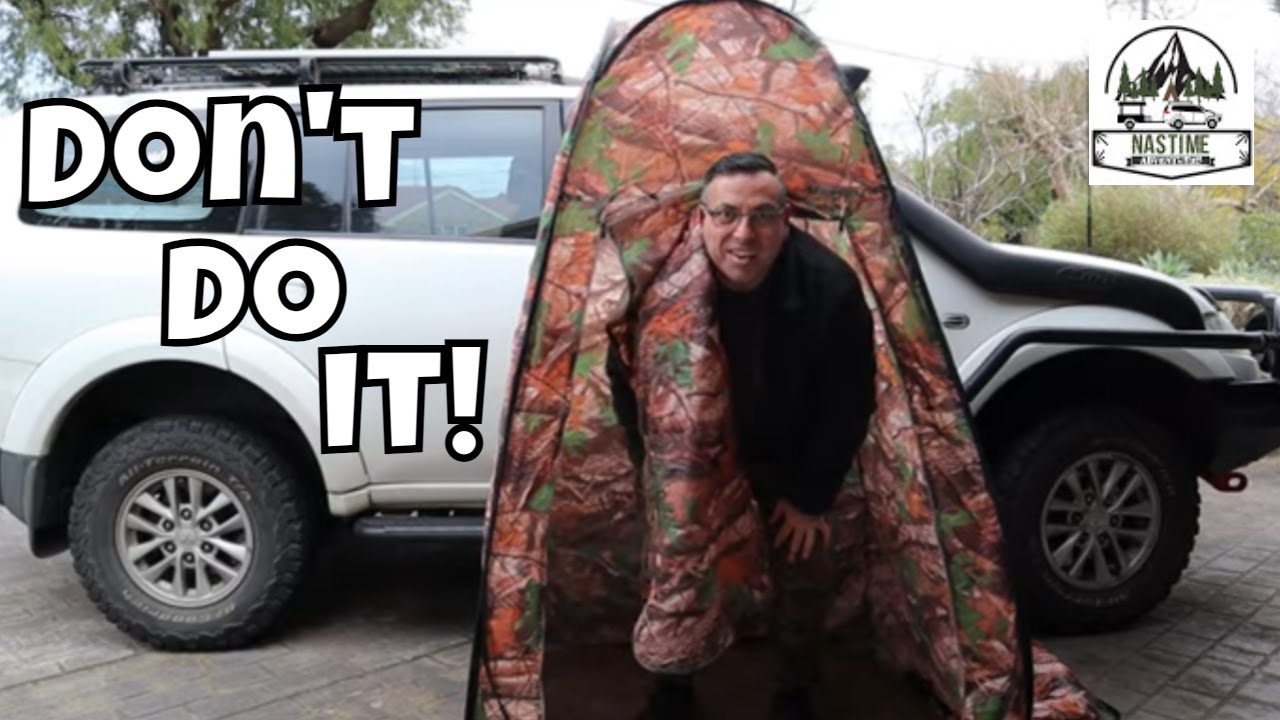 Ebay Shower Tent Review The Absolute Worst For Camping!? YouTube