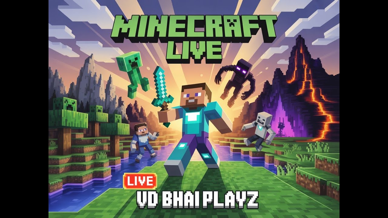Minecraft Live: Building the ULTIMATE Mega Base! 🏰 (Hindi/English) 
