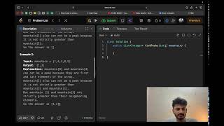 Day 27 || Find Peak Element in Mountain array|| leetCode 852 || DSA live with me || binary search