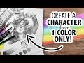 1 RANDOM COLOR CHARACTER DESIGN CHALLENGE - What will THIS color make me do?