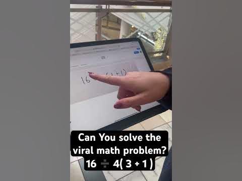 Can You solve the viral math problem? 16 4( 3 + 1 ) - YouTube