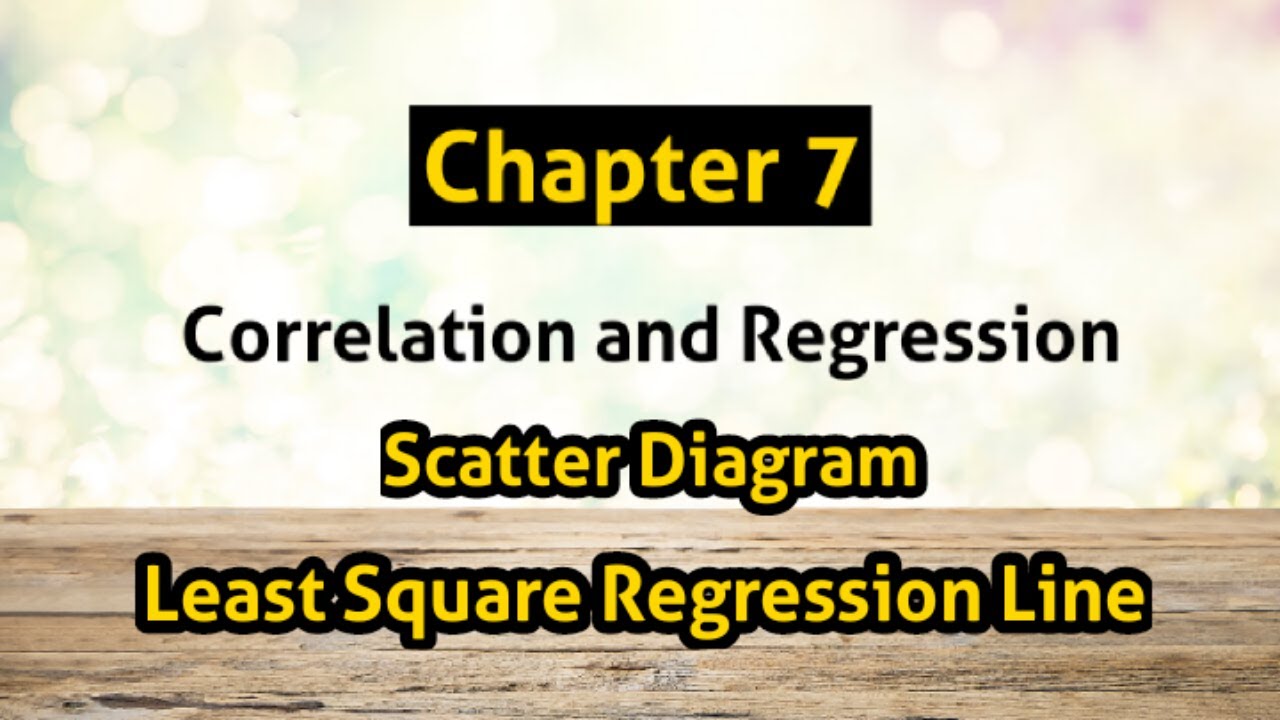 Scatter Diagram and Least Square Regression Line Ch 7 Correlation and ...