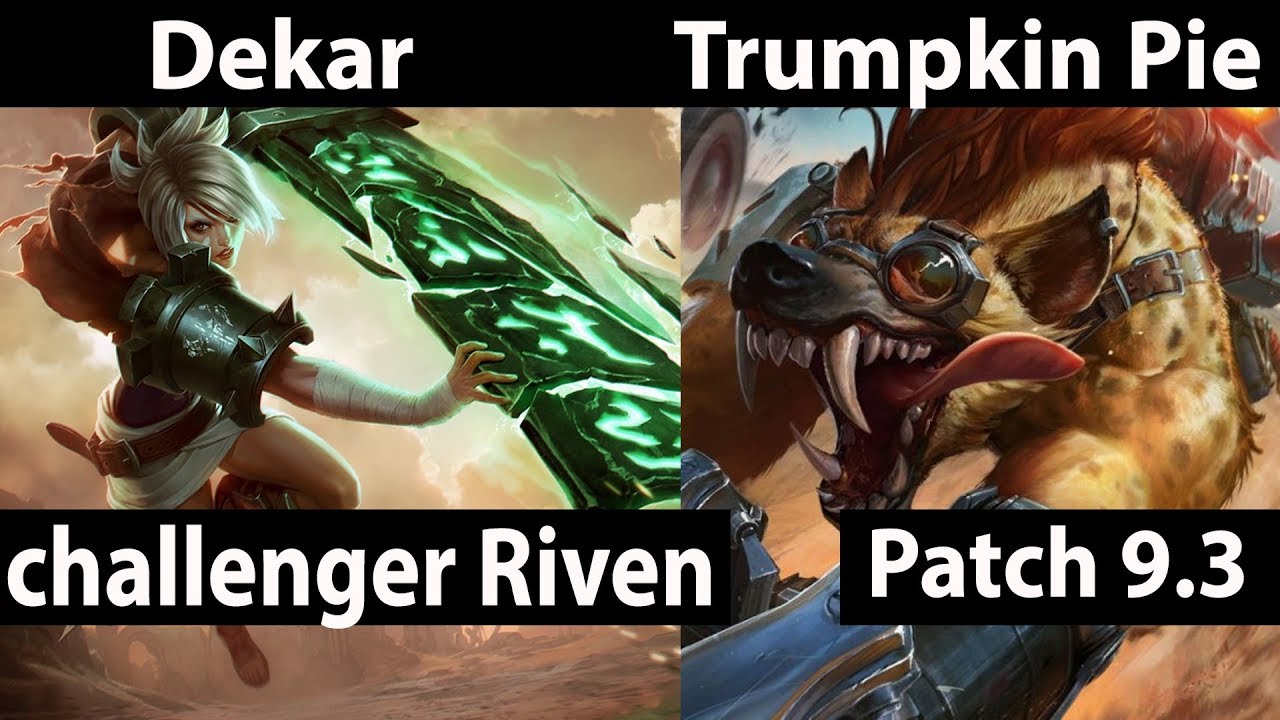 [ Dekar ] Riven vs Wawick [ Trumpkin Pie ] Top  - Dekar Riven Stream Patch 9.3