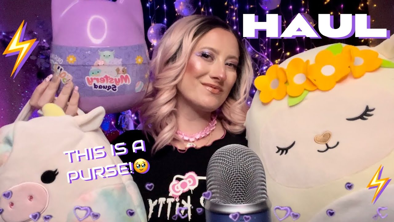 ASMR | Spring Squishmallows & Plushies Haul 🐇🐣🐂🐷♡