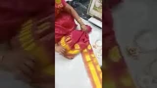 #Saree #draping #for #photo #frame #very #beautiful #video #vasavisisters screenshot 4