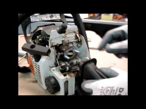 БЕНЗОПИЛА STIHL MS 180 плохо заводится,- ремонт карбюратора/ repair and carb tuning