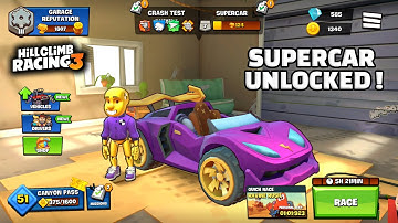 Hill Climb Racing 3 - New Vehicle SUPERACR Unlocked and Fully Upgraded | GamePlay Walkthrough