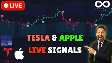 🔴 LIVE Tesla (TSLA) & Apple (AAPL) Signals | 5-min Stock Chart (24/7)