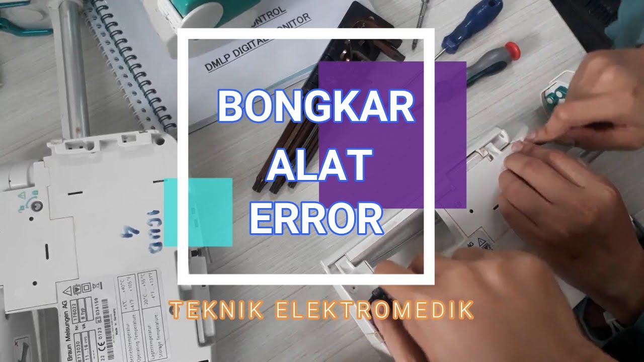 Kerjaan anak Teknik Elektromedik II Bongkar Syringe Pump Bbraun Perfusor Space