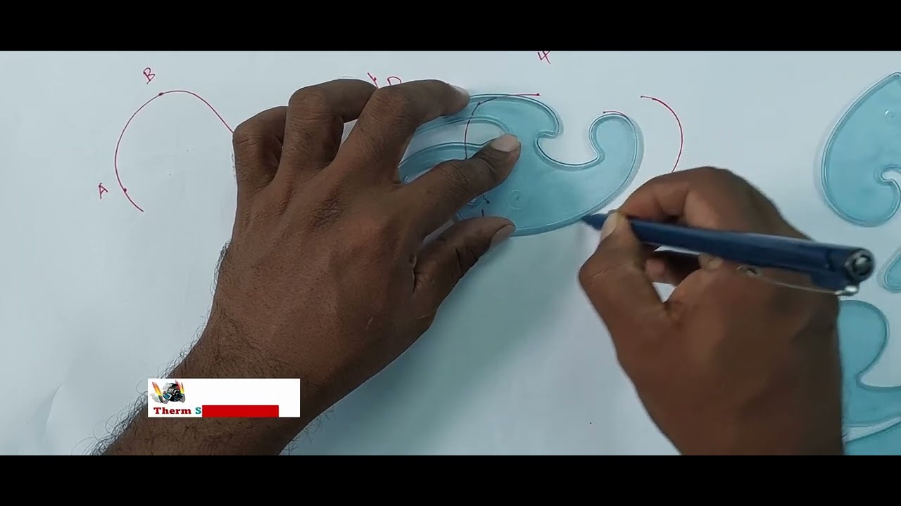 How to use French Curve Tamil Burmester set Engineering Graphics