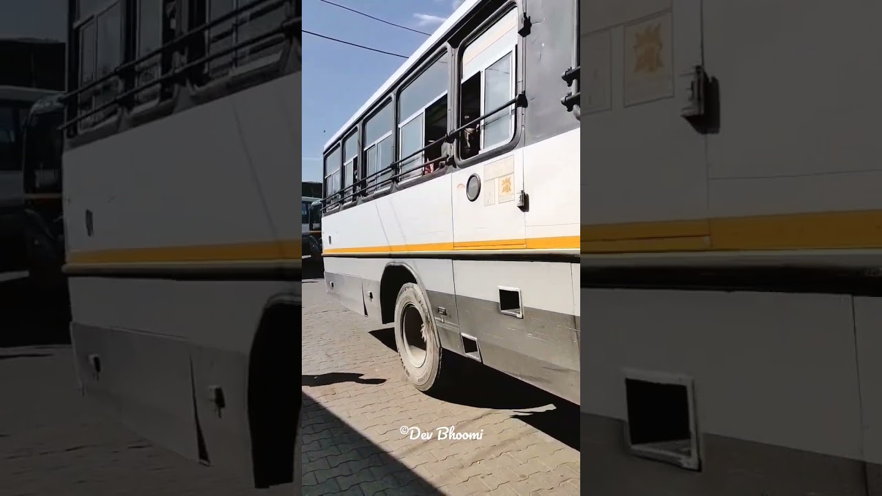 Punbus Punjab Roadways PUNBUS Manali-Mandi-Chandigarh at Bilaspur Busstand. # ...