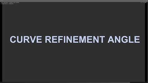 Modo 11 : TIP : Curve Refinement angle.