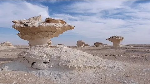 Egypt Western Desert (4K) - White & Black Oasis, Crystal Mountain in Farafra Bahariya