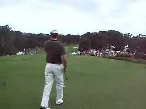 John Senden, Aaron Baddeley & Michael Campbell tee off (Rd1)