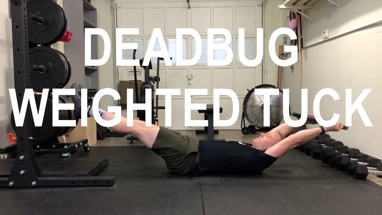 The Deadbug Weighted Tuck - Exercise Technique | Virtual Team Fitness ...