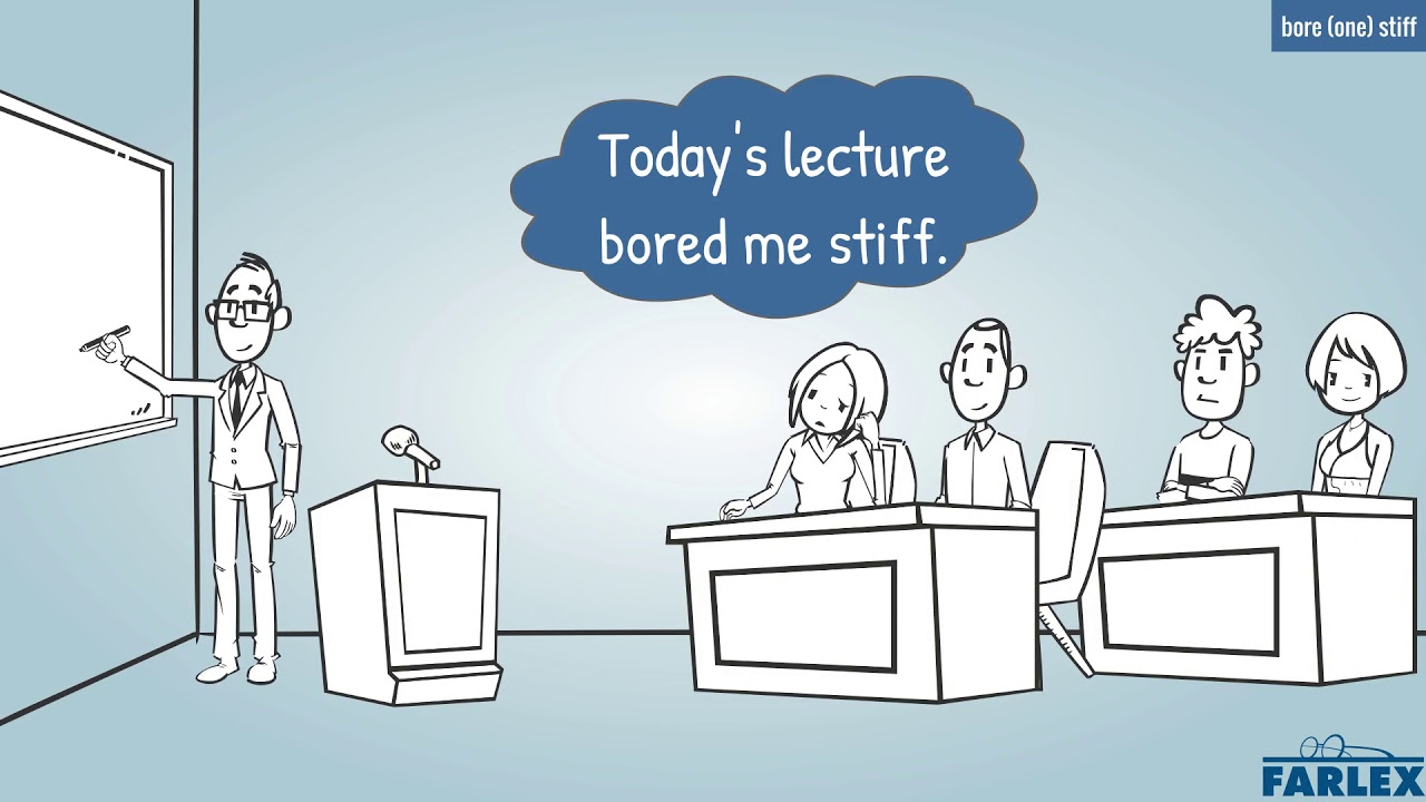 What is the meaning of Bored stiff?