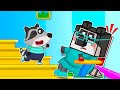 This robot got pregnant! - Wolfoo Kids Stories | Raccoons..