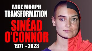 Sinéad O'Connor - Transformation (Face Morph Evolution 1971 - 2023)