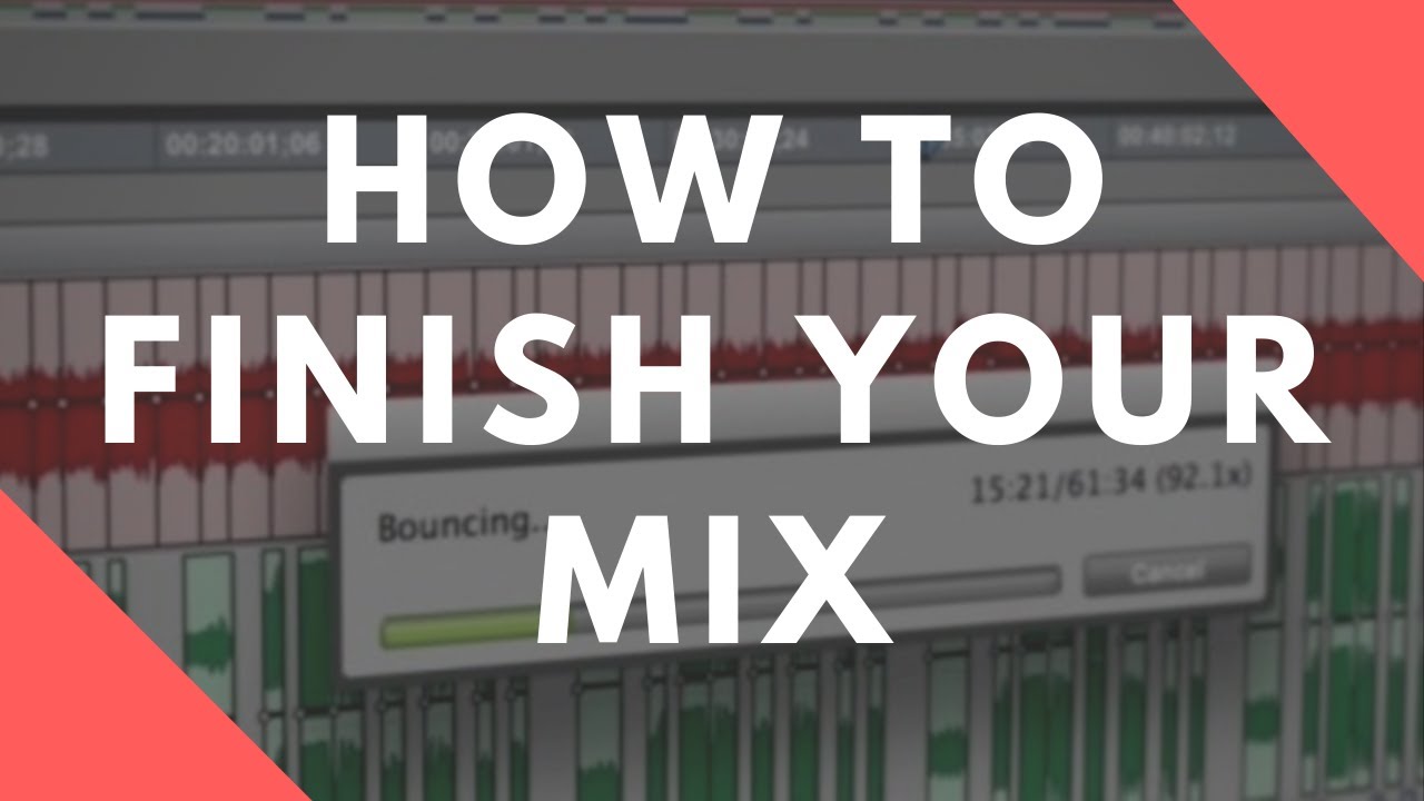 How Deadlines Can Help You Finish Your Mixes