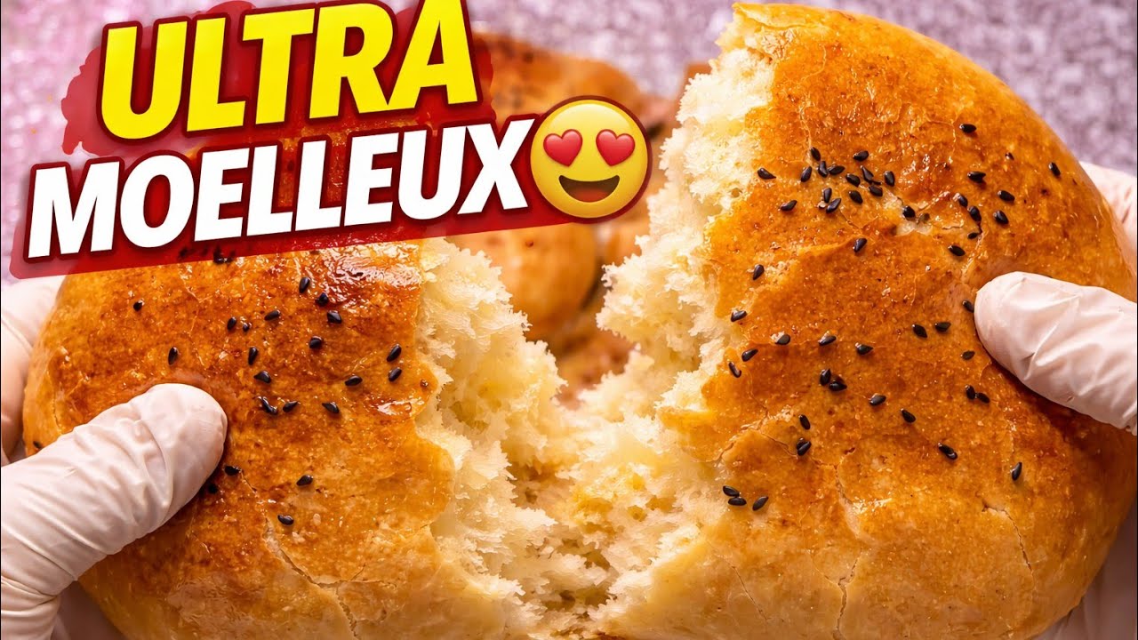 Pain express ultra moelleux sans pétrissage ni robot🌙