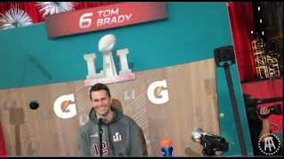 THROWBACK - PFT Commenter INVADES 2017 SB Media Day Feat Tom Brady, Matt Ryan, Bill Belichick & more