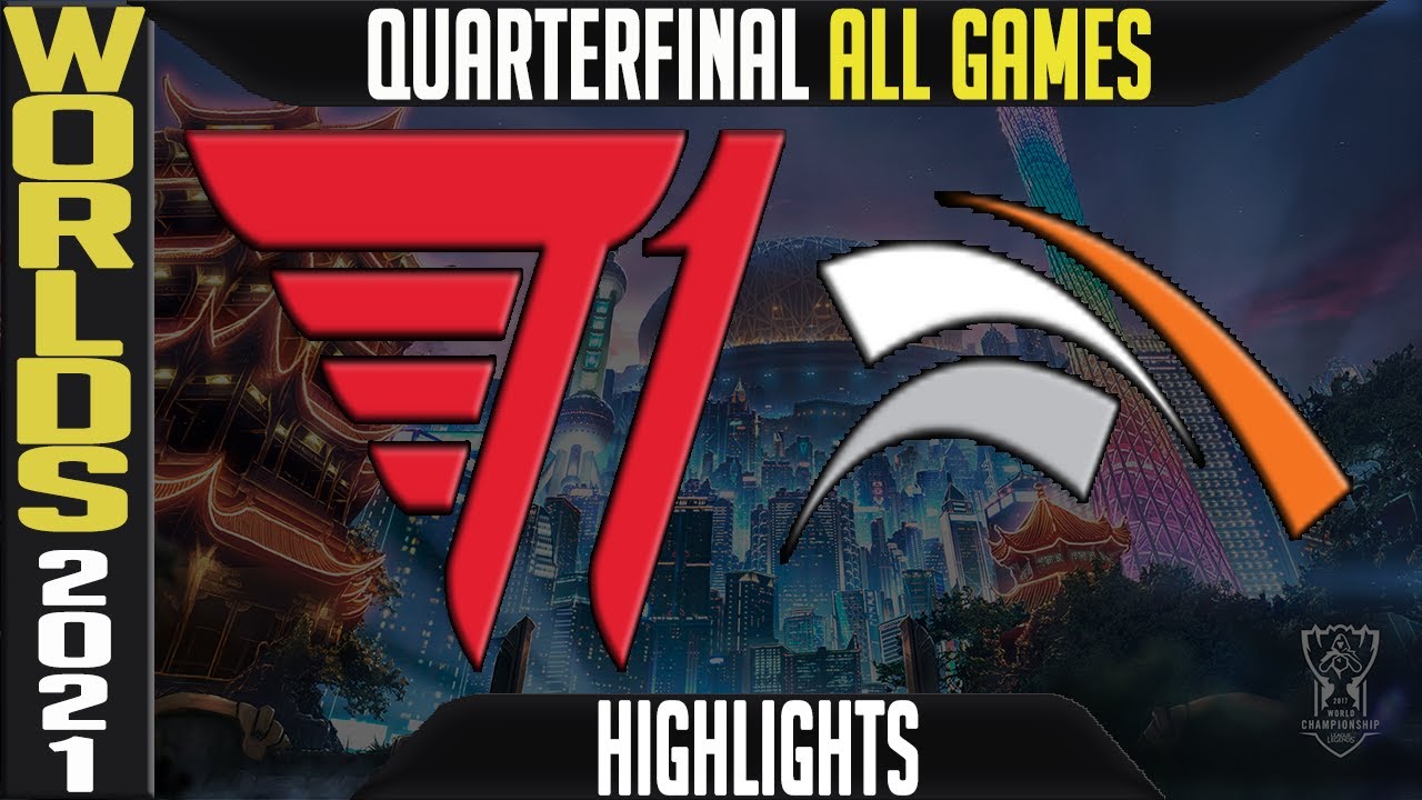 T1 vs HLE Highlights ALL GAMES | Worlds 2021 Quarterfinals Day 1 | T1 vs Hanwha Life Esports