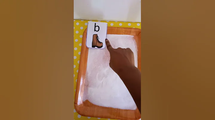 Salt tray writing | Letter b handwriting practice for preschoolers #shorts