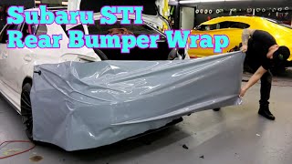 Vinyl Wrap A Rear Bumper On A Subaru STI