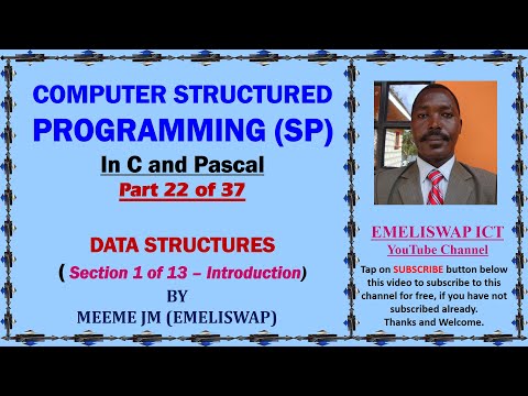 Computer Structured Programming In C and Pascal (Part 22 of 37) | Introduction to Data Structures