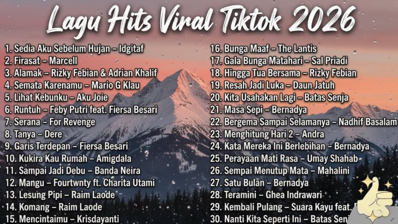 Lagu Terbaik Dari Spotify dan Tiktok 🎵 Lagu Galau Indonesia Hits 2025 - 2026 🎧