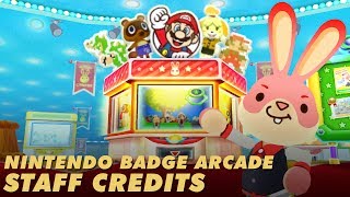 Nintendo Badge Arcade Staff Credits