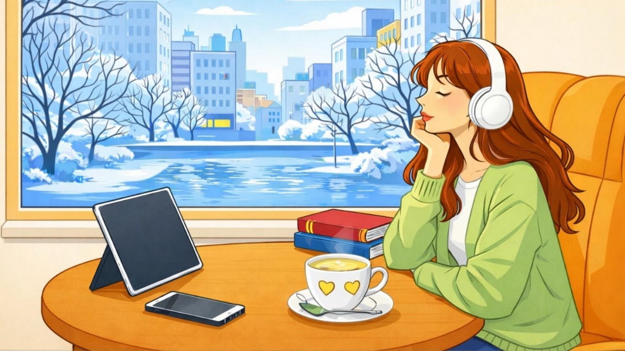 Playlist #15 | 집중 잘 되는 겨울 카페 음악 모음 ☕️ 카공족 필수템