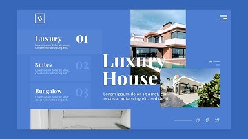 Web UI UX Design - How to Design Real Estate Website in Adobe Photoshop 2021 - UI UX Interaction