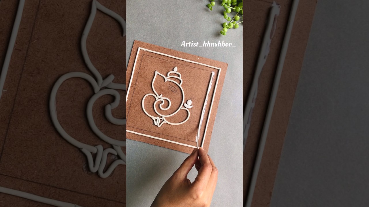 Lippan Art/ Ganpati wall hanging ideas #youtubeshorts #shorts #lippanart