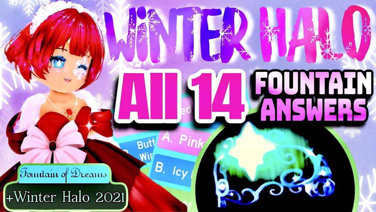 Royale High Halo Answers - Winter Halo Glitterfrost December 2023 