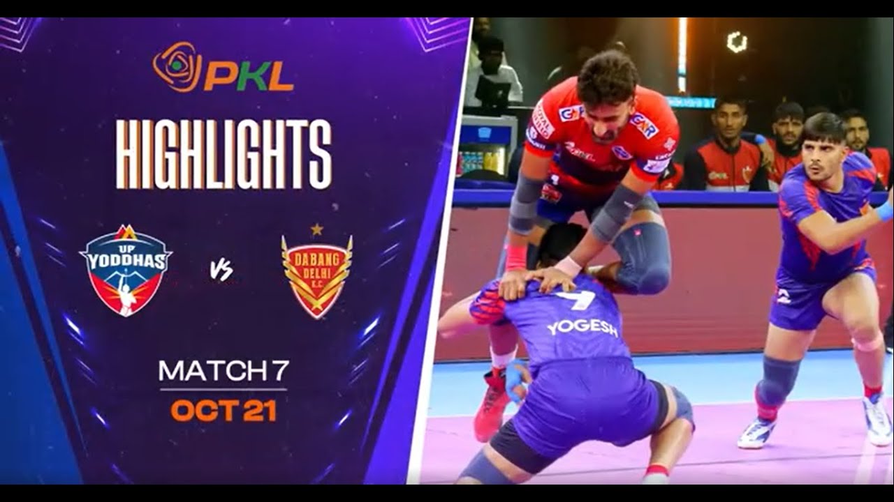 Match Highlights UP Yoddhas Vs Dabang Delhi K C October 21 PKL match-highlights-up-yoddhas-vs-dabang-delhi-k-c-october-21-pkl