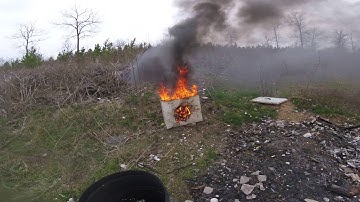 Exploding targets 1 lb shot with an AK-47