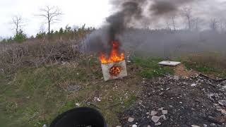 Exploding targets 1 lb shot with an AK-47