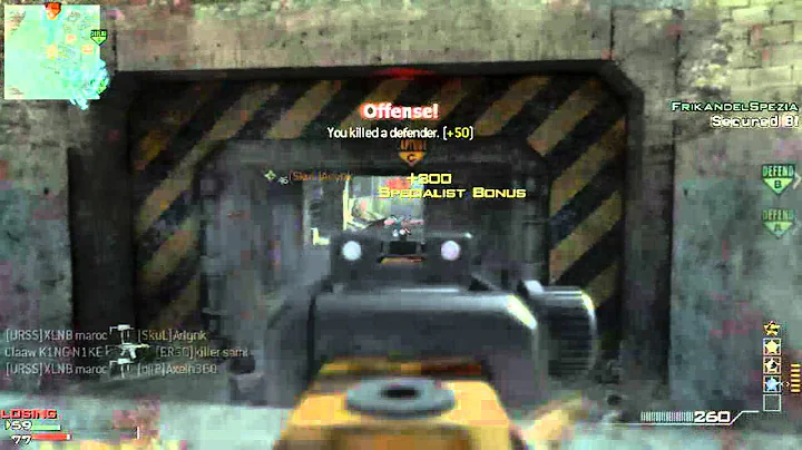 MW3 : 2:30 s MP7 MOAB On Dome