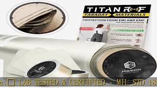 Mission Darkness TitanRF Faraday Fabric Pro Construction Kit 20 Yards // Military Grade Conductive