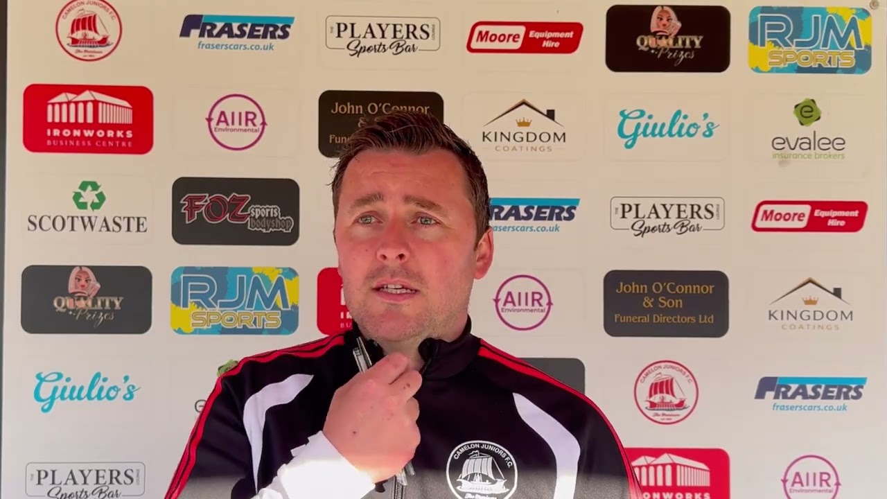 Post-match interview with the Gaffer after Camelon’s 3-0 win over Edinburgh South (03/10/26)